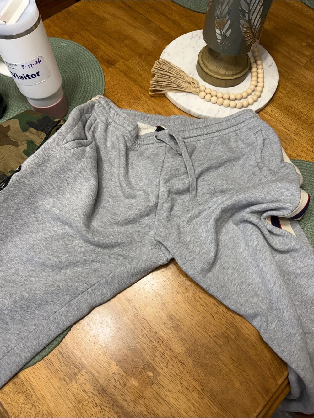 Gucci Men's Track Pants with Stripe Detail and Tiger Patch